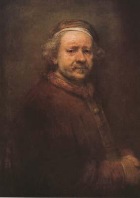REMBRANDT Harmenszoon van Rijn Self-portrait aged 63 (mk08) Germany oil painting art
